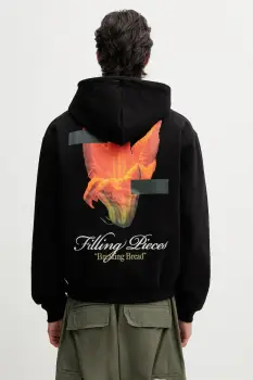 Filling Pieces hanorac oversized pentru barbati, din bumbac Zucchini imagine