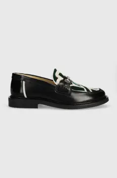 Filling Pieces mocasini de piele Loafer Gowtu barbati, culoarea negru, 44233921861 imagine