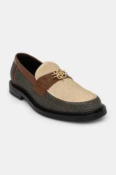 Filling Pieces mocasini Loafer Reed barbati, culoarea bej, 44278553030 imagine