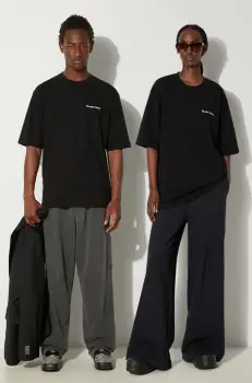 Filling Pieces tricou din bumbac Boxy culoarea negru, neted, 74413781861 imagine