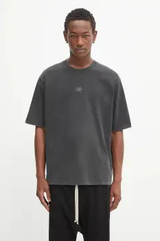 Filling Pieces tricou din bumbac Boxy Embroidered culoarea gri, cu imprimeu, 412520501142 imagine