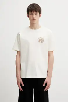 Filling Pieces tricou din bumbac Gowtu Tonal imagine