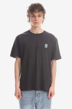 Filling Pieces tricou din bumbac Tee Lux culoarea maro, uni 88113731268-BROWN imagine