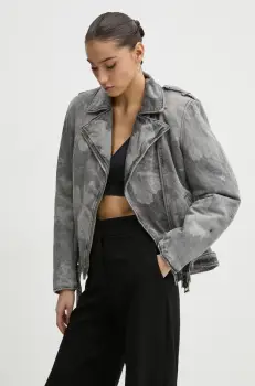 Fiorucci geaca din denim femei, culoarea gri, de tranzitie, U01FMDJA177DN03DN07 imagine