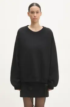 Fiorucci hanorac de bumbac Angel femei, culoarea negru, neted, M01FPSCR188CJ05BK01 imagine