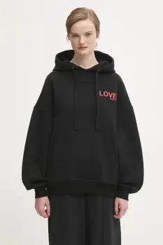 Fiorucci hanorac de bumbac Kissing Angels Love Print Relaxed imagine