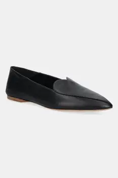 Fiorucci mocasini de piele Leather Heart Loafers culoarea negru, cu toc plat, W02SMASH413LE01BK01 imagine