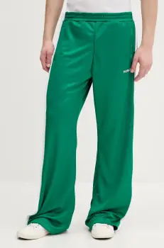 Fiorucci pantaloni de trening Puffy Piping Track Trousers barbati, culoarea verde, cu imprimeu, U02SPBPA057PL01GN02 imagine