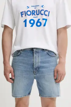Fiorucci pantaloni scurti jeans Light Blue Bermuda Denim Shorts M02SMDSH316DN01DN01 imagine