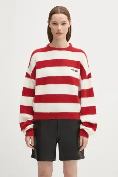 Fiorucci pulover de lana Cropped Alpaca culoarea rosu, calduros, W02FPKSW448KN11RD02 imagine