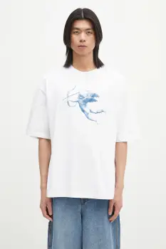 Fiorucci tricou din bumbac Cupid Print Relaxed Fit culoarea alb, cu imprimeu, U02SPTSH101CJ01WH08 imagine