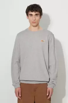 Fjallraven hanorac de bumbac Vardag barbati, culoarea gri, melanj F87070.020.999-999 imagine