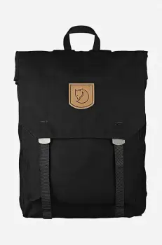Fjallraven rucsac Foldsack No. 1 culoarea negru, mare, neted, F24210.550 imagine