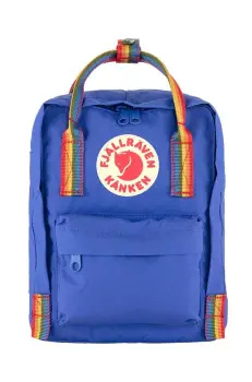 Fjallraven rucsac Kanken Rainbow Mini culoarea albastru marin, mic, cu imprimeu, F23621 imagine