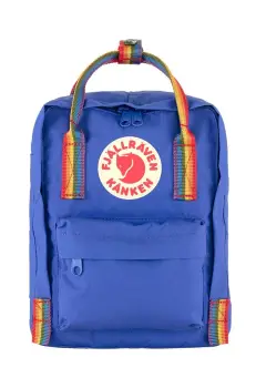 Fjallraven rucsac Kanken Rainbow Mini culoarea albastru marin, mic, cu imprimeu, F23621 imagine