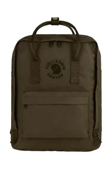 Fjallraven rucsac Re-Kanken culoarea verde, mare, neted imagine