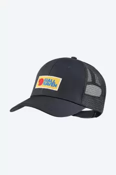 Fjallraven sapca Vardag culoarea albastru marin, cu imprimeu F78139-555 imagine