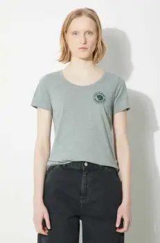 Fjallraven tricou 1960 Logo T-shirt W femei, culoarea verde, F83513.614.999 imagine