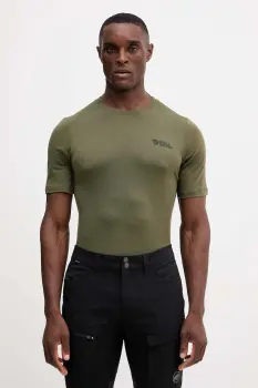 Fjallraven tricou sport Abisko culoarea verde, uni, F86977-625 imagine