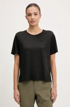 Fjallraven tricou sport Abisko Lite culoarea negru, F14600203 imagine