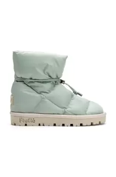 Flufie cizme de iarna Macaron culoarea verde imagine