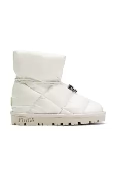 Flufie cizme de iarna Shiny culoarea alb imagine