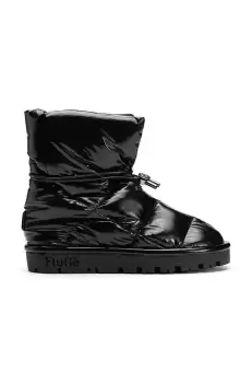 Flufie cizme de iarna Shiny culoarea negru imagine