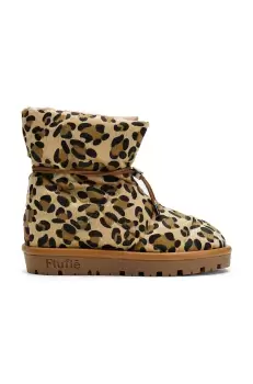 Flufie cizme de iarna Wild culoarea maro imagine