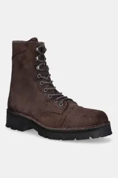 Fly London pantofi de piele intoarsa KAFT126FLY culoarea maro, P211126002 imagine