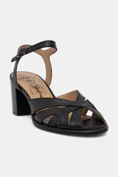 Fly London sandale cu toc din piele MEBU450FLY imagine