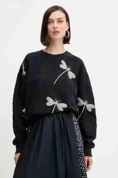 Forte Forte bluza culoarea negru, cu imprimeu, 14041.my.t-shirt imagine