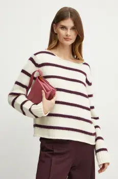 Forte Forte pulover din amestec de lana femei, culoarea bej, 13341_my knit imagine