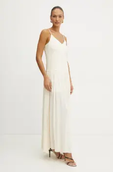 Forte Forte rochie culoarea bej, maxi, evazati, 13560.my dress imagine