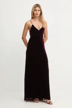 Forte Forte rochie din matase culoarea bordo, maxi, evazati, 14351.mydress imagine