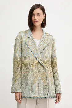 Forte Forte sacou cu doua randuri de nasturi, cu model, 14006.my.coat imagine