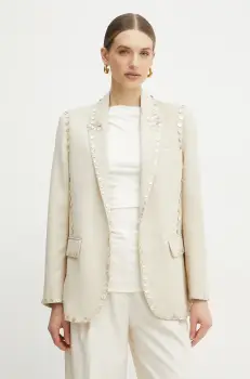 Forte Forte sacou din lana culoarea bej, un singur rand de nasturi, 13529bis.my jacket imagine