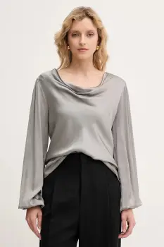 Fracomina bluza culoarea gri, uni, FS25WT1004W45101 imagine