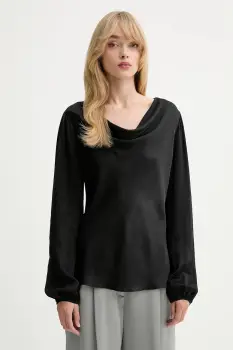 Fracomina bluza culoarea negru, uni, FS25WT1004W45101 imagine