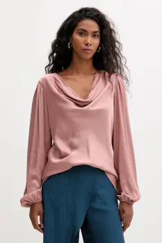 Fracomina bluza culoarea roz, uni, FS25WT1004W45101 imagine