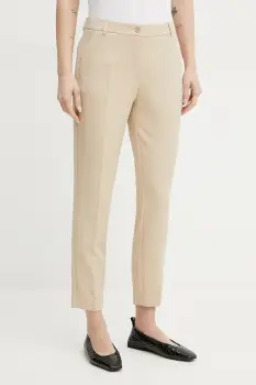 Fracomina pantaloni culoarea bej, mulata, medium waist, FR25SV4002W42901 imagine