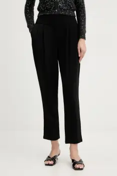 Fracomina pantaloni culoarea negru, fason tigareta, high waist, FJ25WV4004W42901 imagine