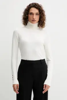 Fracomina pulover culoarea bej, light, cu guler, FR25WT7001K42101 imagine