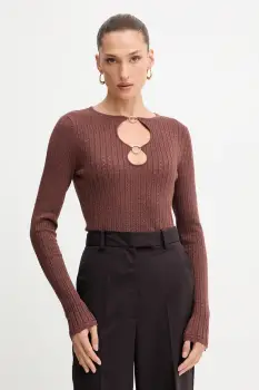 Fracomina pulover culoarea maro, light, FS25WT7021K501Q7 imagine