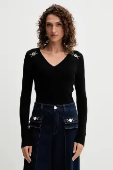 Fracomina pulover culoarea negru, light, FR25WT7025K43301 imagine