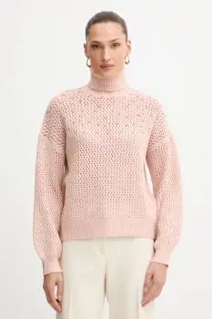 Fracomina pulover culoarea roz, cu guler, FS25WT7009K45701 imagine