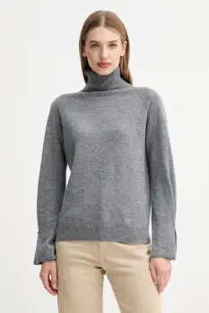 Fracomina pulover de lana culoarea gri, light, cu guler, FR25WT7013K47301 imagine