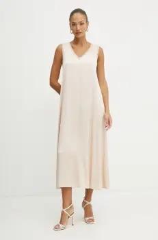 Fracomina rochie culoarea bej, maxi, drept, FJ25SD3002W45101 imagine