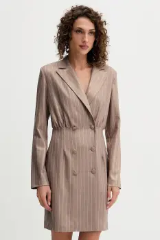 Fracomina rochie culoarea bej, mini, evazati, FS25WD1002W479T4 imagine