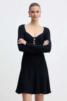 Fracomina rochie culoarea bleumarin, mini, evazati, FS25WD5004K41601 imagine