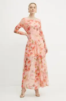 Fracomina rochie culoarea roz, maxi, evazati, FS25SD3004W749K9 imagine